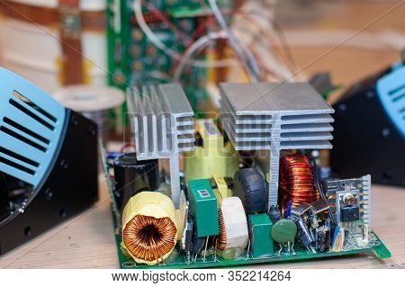 Components Of A Board, In The Electronic Laboratory