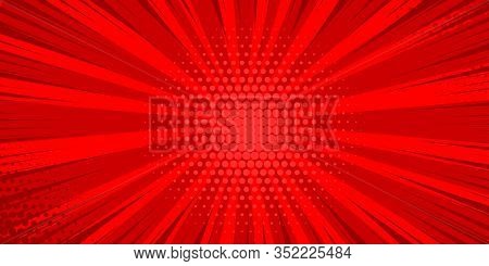 Pop Art Yellow Comics Book Cartoon Magazine Cover. Cartoon Funny Retro Pattern Strip Mock Up. Vector