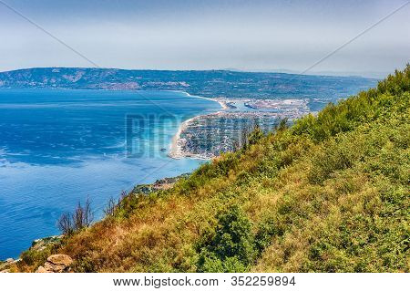 View Of The Town Of Palmi From Mount Sant'elia, Italy