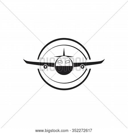 Airplane Symbol Vector Template Icon Design For Bussines