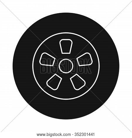 Vector Illustration Of Car And Wheel Logo. Set Of Car And Tire Stock Vector Illustration.