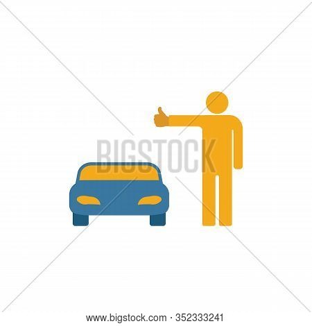 Autostop Icon. Simple Element From Travel Icons Collection. Creative Autostop Icon Ui, Ux, Apps, Sof