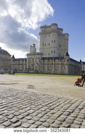 Vincennes Castle In Paris, France, In Good Weathe
