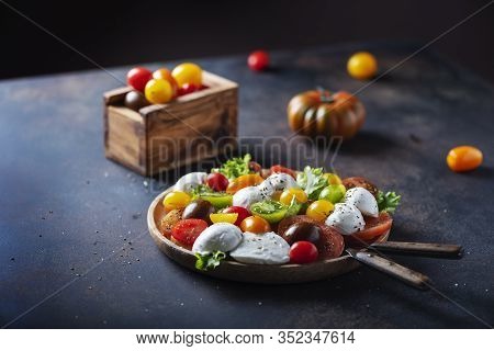 Healthy Salad With Mozzarella