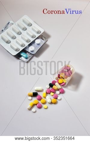 Stop Virus, Treatment Of Coronavirus. 2019 Nkov Coronavirus Originating In Wuhan, China.
