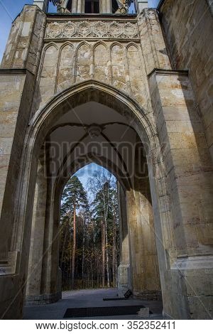 Saint Petersburg, Russia - May 16, 2018: Landscape With Beautiful View Of The Gothic Church Of Peter