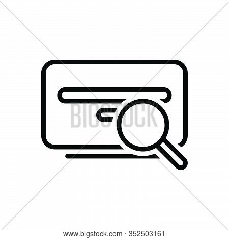 Black Line Icon For Search Investigation Find Quest Research Inquest Scrutiny Discovery