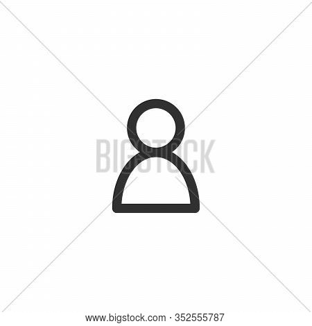 User Icon. User Symbol For Your Web Site Design, Logo, App, Ui. Stock Vector Illustration Isolated O