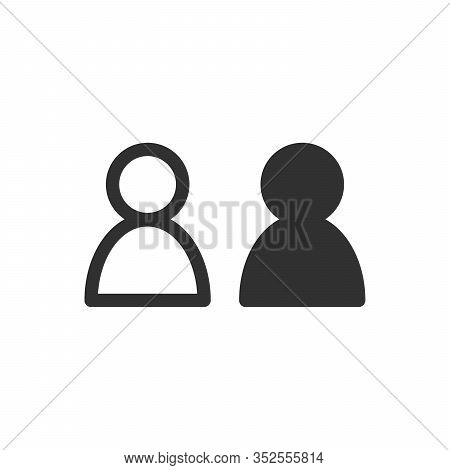 User Icon. User Symbol For Your Web Site Design, Logo, App, Ui. Stock Vector Illustration Isolated O