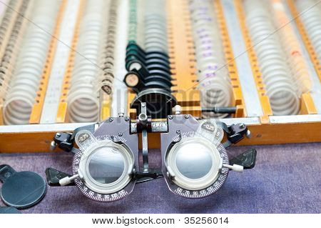 Optometric Frame und Linsen-set