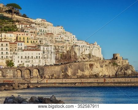 View of a Amalfi town, Italy
