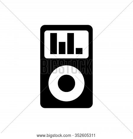 Player Music Outline Icon. Symbol, Logo Illustration For Mobile Concept And Web Design.