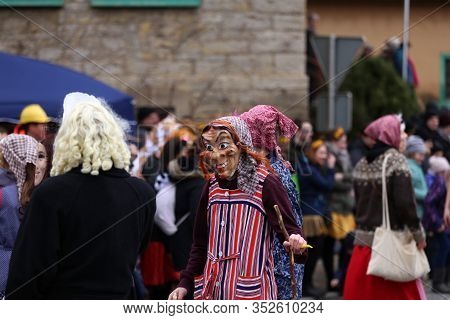 Laudenbach, Main-tauber-kreis, Germany - February 23, 2020: The Carnival Of Laudenbach