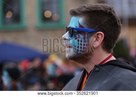 Laudenbach, Main-tauber-kreis, Germany - February 23, 2020: The Carnival Of Laudenbach