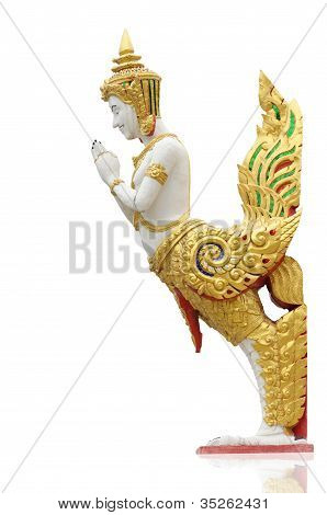Estátua de ângulo do estilo de arte tailandesa de 