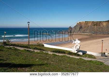 Praia De Odeceixe Beach In Costa Vicentina, Portugal