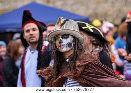 Laudenbach, Main-tauber-kreis, Germany - February 23, 2020: The Carnival Of Laudenbach