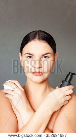 Women's Hands Holding A Cream, Closeup Of Woman Holding Lotion Jar, Beauty Treatment , Skin Care And