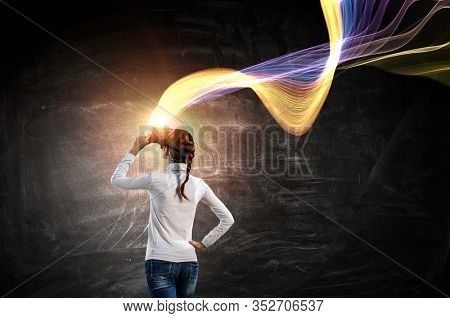 Future of virtual technology. Mixed media