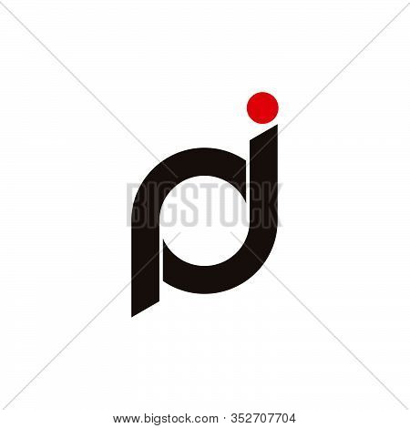 Circle Rotate Letter Pj Line Simple Design Symbol Logo Vector