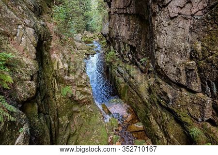 Gorge Of Kamienczyk River In Polish Giant Mountains