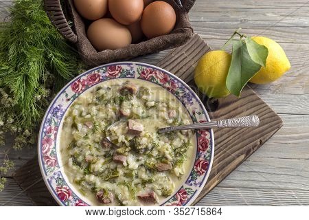 The Easter Composition. National Greek Soup 