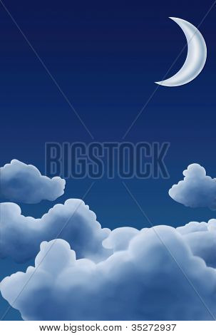 Moon maalatut pilvet