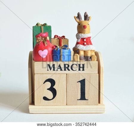 March 2, Icon, Christmas, Birthday With Number Cube Design For Background.