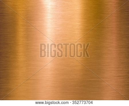 Copper or bronze brushed metal background or texture