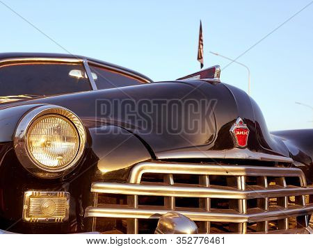 Karaganda, Kazakhstan - May 8, 2019: Soviet Vintage Car Zim-12