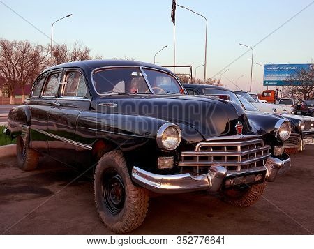 Karaganda, Kazakhstan - May 8, 2019: Soviet Vintage Car Zim-12