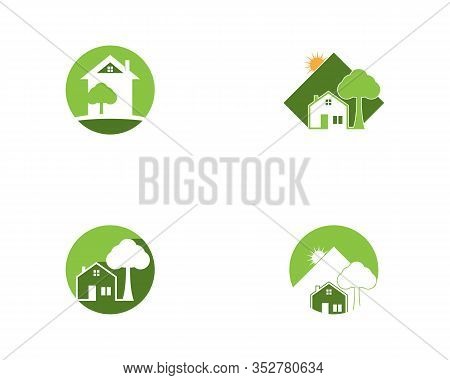 Building Home Nature Icon And Svector Illustration