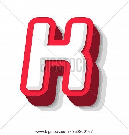 3d Bold Funny Letter K, Heavy Type For Modern Super Hero Monogram, Prize Logo, Comic Graphic, Fun An