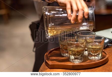 Shanghai, China - January 11, 2020: A Starbucks Chinese Tea For Their Customer At The Starbucks Rese