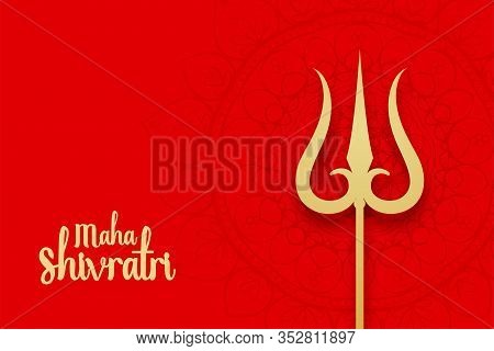 Lord Shiva Trishul And Maha Shivratri Background