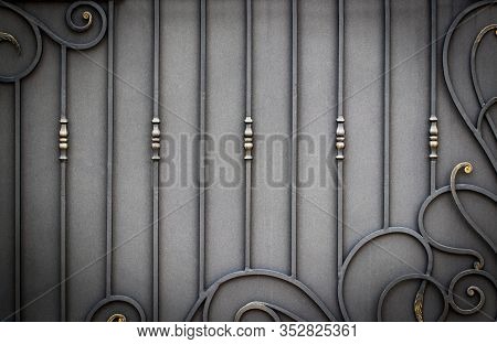 Beautiful Decorative Metal Elements Forged Wrought Iron Gates