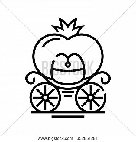 Diligance Line Icon, Concept Sign, Outline Vector Illustration, Linear Symbol.