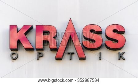 Trier, Germany - September 13, 2019: Krass Optik Store Sign. With 74 Branches, The German Company Pr
