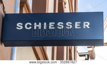 Trier, Germany - September 13, 2019: Schiesser Shop Sign In Trier Germany