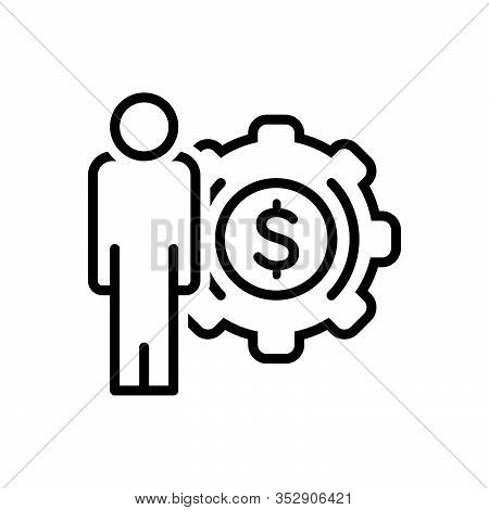 Black Line Icon For Obligation Devior Arrearages Duty Requirement Responsibility Liability