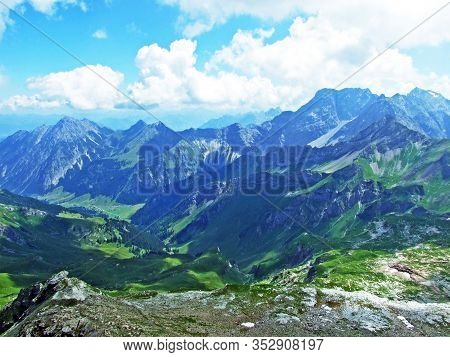 View From The Naafkopf Alpine Peak Located In Ratikon Border Alpine Mountain Massif Or Rätikon Grenz