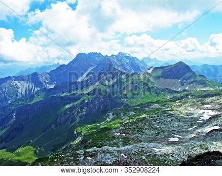 View From The Naafkopf Alpine Peak Located In Ratikon Border Alpine Mountain Massif Or Rätikon Grenz