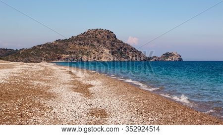 Afandou Beach, Pebble Beach, Mediterranean Sea, Rhodes, Greece