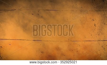 Vintage Scratched Grunge On Isolated Background For Copyspace. Old Film Effect Overlays.