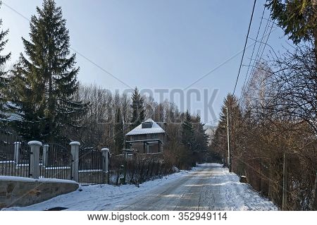 Vitosha Mountain, Bulgaria - January 08, 2011: Winter Panorama Of A Part Of Residential District In 