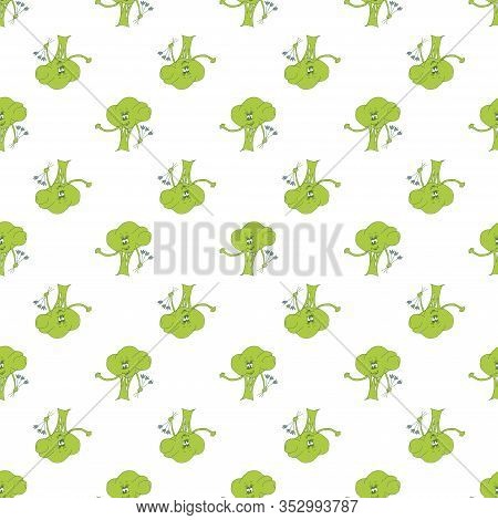 Colorful Abstract Background. Cartoon Pattern On White Backdrop. Beautiful Set For Decoration Design