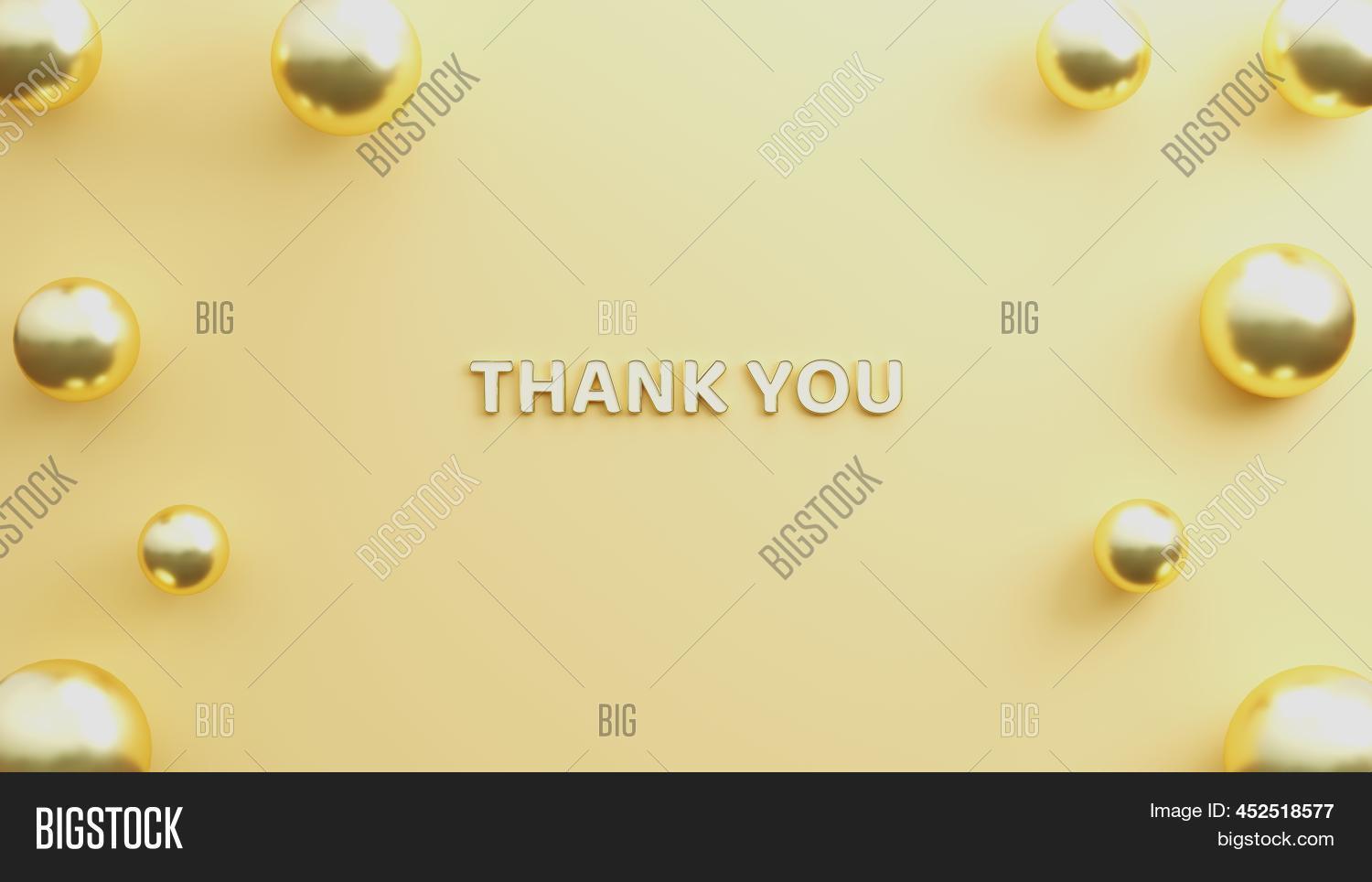 White Gold Text Thank Image & Photo (Free Trial) | Bigstock