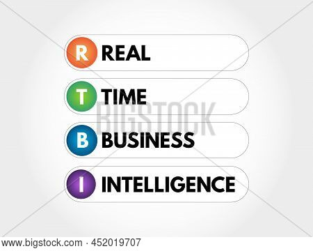 Rtbi Real Time Business Intelligence - Process Of Delivering Business Intelligence Or Information Ab