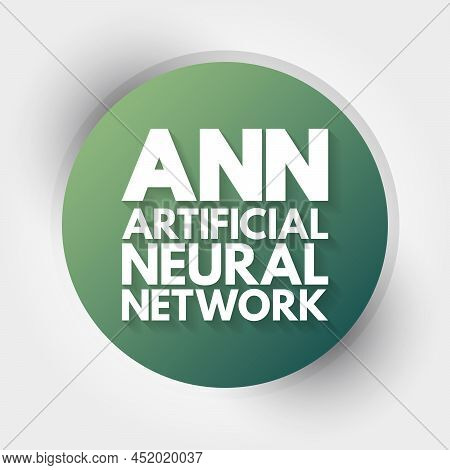 Ann - Artificial Neural Network Acronym, Technology Concept Background