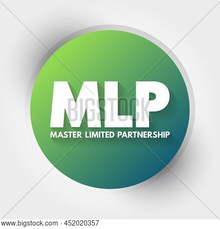 Mlp - Master Limited Partnership Acronym, Business Concept Background